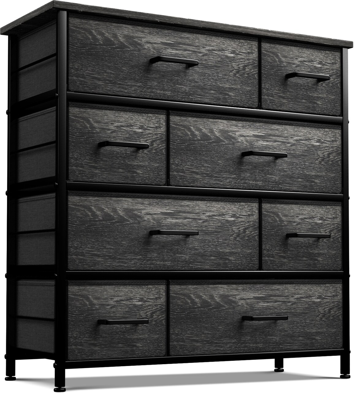 Sorbus Dresser with 8 Drawers - Storage Chest Organizer with Steel Frame, Wood Top, Handles, Fabric Bins